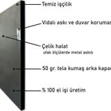 Tablosan Ay Yıldızlı Bayrak Önünde Genç Atatürk Çerçeveli Cam Tablo40x80 cm Ca02090 40x80 cm