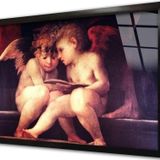 Tablosan Baş Melek Rafaelin Çerçeveli Cam Tablo 60x90 cm