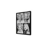 Tablosan Beyaz Gecelikle Marilyn Monroe Çerçeveli Cam Tablo 50X70 Cm Ca31273