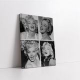 Tablosan Beyaz Gecelikle Marliyn Monroe Kanvas Tablo
