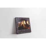 Tablosan Bir Adam Ve İsa Kanvas Tablo 110 X 110 Cm Kb02426