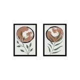 Tablosan Bitki Ve Güneş İkili Çerçeveli Mdf Tablo Seti 30 X 40 Cm Mb33222