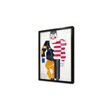 Tablosan Buz Pateni İçin Kostüm Dizaynı Fernand Leger Çerçeveli Cam Tablo 60X90 Cm Cb22270