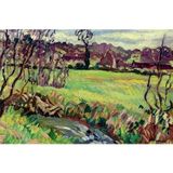 Tablosan Doğa Ve Kulübe Kanvas Tablo 70x100 cm Kb02257 70x100 cm