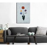 Tablosan Ebru Çiçekler Kanvas Tablo 60x90 cm 60x90 cm