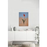 Tablosan Ebru Kırmızı Lale Kanvas Tablo 30x40 cm 30x40 cm