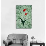 Tablosan Ebru Laleler Kanvas Tablo 60x90 cm 60x90 cm