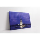 Tablosan Gece Kız Kulesi Kanvas Tablo 70 X 100 Cm Ka16170