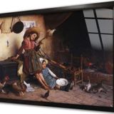 Tablosan Iki Kız Arkadaşın Mutluluğu Çerçeveli Cam Tablo 60x90 cm