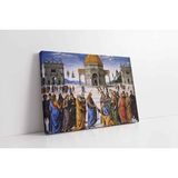 Tablosan İsa Cennetin Anahtarını Petrusa Verirken Kanvas Tablo 20 X 30 Cm Kb02433