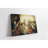Tablosan İsa Masaya Yaslanıyor Kanvas Tablo 20 X 30 Cm Kb02570