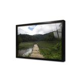 Tablosan İskele Resmi Çerçeveli Cam Tablo 60X90 Cm Ca20978