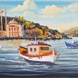 Tablosan Istanbul Beşiktaş Camii Kanvas Tablo 50x100 cm Kb16242 50x100 cm