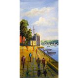 Tablosan Istanbul Beşiktaş Sahil Manzaralı Kanvas Tablo 20x40 cm Kb16217 20x40 cm