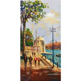 Tablosan Istanbul Beşiktaş Sahil Manzaralı Kanvas Tablo 40x80 cm Kb16172 40x80 cm