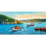 Tablosan Istanbul Boğazı Ve Beşiktaş Camii Kanvas Tablo 120x240 cm Kb16255 120x240 cm