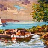 Tablosan Istanbul Boğazı Ve Kız Kulesi Kanvas Tablo 20x40 cm Kb16229 20x40 cm