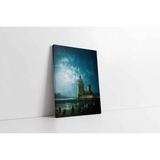 Tablosan İstanbul Gece Kız Kulesi Kanvas Tablo 40 X 60 Cm Kb16115