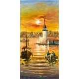 Tablosan Istanbul Gün Batımı Kız Kulesi Günışığı Kanvas Tablo 30x60 cm Kb16235 30x60 cm