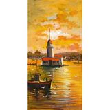 Tablosan Istanbul Gün Batımı Kız Kulesi Kanvas Tablo 30x60 cm Kb16186 30x60 cm
