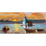 Tablosan Istanbul Gün Batımı Kız Kulesi Kanvas Tablo 60x120 cm Kb16233 60x120 cm
