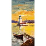 Tablosan Istanbul Kız Kulesi Gün Batımı Kanvas Tablo 40x80 cm Kb16215 40x80 cm