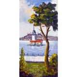 Tablosan Istanbul Kız Kulesi Kanvas Tablo 120x240 cm Kb16176 120x240 cm