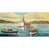 Tablosan Istanbul Kız Kulesi Kanvas Tablo 140x280 cm Kb16209 140x280 cm