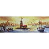 Tablosan Istanbul Kız Kulesi Kanvas Tablo 50x150 cm Kb16152 50x150 cm