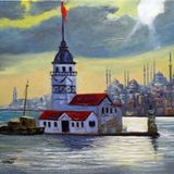 Tablosan Istanbul Kız Kulesi Kanvas Tablo 60x80 cm Kb16146 60x80 cm