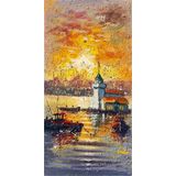 Tablosan Istanbul Kız Kulesi Kanvas Tablo 70x140 cm Kb16262 70x140 cm