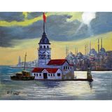 Tablosan Istanbul Kız Kulesi Kanvas Tablo 75x100 cm Kb16146 75x100 cm