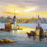 Tablosan Istanbul Kız Kulesi Kanvas Tablo 75x100 cm Kb16199 75x100 cm