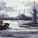 Tablosan Istanbul Siyah Beyaz Kız Kulesi Kanvas Tablo 60x120 cm Kb16200 60x120 cm