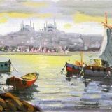 Tablosan Istanbul Tarihi Yarımada Kanvas Tablo 20x40 cm Kb16184 20x40 cm