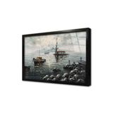 Tablosan İstanbul Yağmur Yağışlı Kız Kulesi Çerçeveli Cam Tablo 20X30 Cm Cb16033