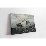 Tablosan İstanbul Yağmur Yağışlı Kız Kulesi Kanvas Tablo 20 X 30 Cm Kb16033