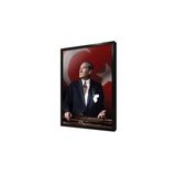 Tablosan İstikbal Göklerdedir Atatürk Çerçeveli Mdf Tablo 30 X 40 Cm Ma02099