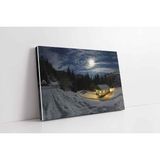 Tablosan Karlar Altında Kalmış Kulübe Kanvas Tablo 20 X 30 Cm Ka20743