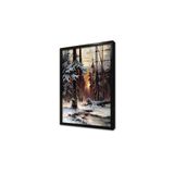 Tablosan Karlar Altında Kalmış Orman Manzara Çerçeveli Cam Tablo 20X30 Cm Cb20001