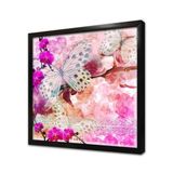 Tablosan Kelebek Çerçeveli Cam Tablo 60X60 Cm Ca32264