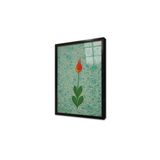 Tablosan Kırmızı Lale Ebru Çerçeveli Cam Tablo 30X40 Cm Cb10094