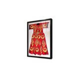 Tablosan Kırmızı Sarı Kaftan Çerçeveli Cam Tablo 50X70 Cm Cb30001