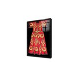 Tablosan Kırmızı Sarı Kaftan Çerçeveli Cam Tablo 60X90 Cm Cb30002