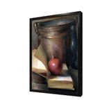 Tablosan Kitap Arasında Nar Çerçeveli Mdf Tablo 20 X 30 Cm Mb18053