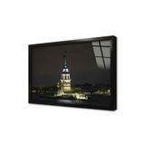 Tablosan Kız Kulesi Gece Çerçeveli Cam Tablo 60X90 Cm Ca16028