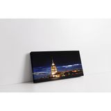 Tablosan Kız Kulesi Gece Kanvas Tablo 30 X 60 Cm Ka16016