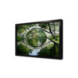 Tablosan Kızıl Gökyüzü Altında İskele Çerçeveli Cam Tablo 20X30 Cm Ca20833