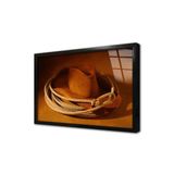 Tablosan Kovboy Şapkası Çerçeveli Cam Tablo 50X70 Cm Ca23131