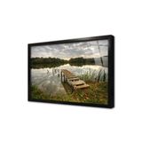 Tablosan Küçük İskele Çerçeveli Cam Tablo 20X30 Cm Ca20695